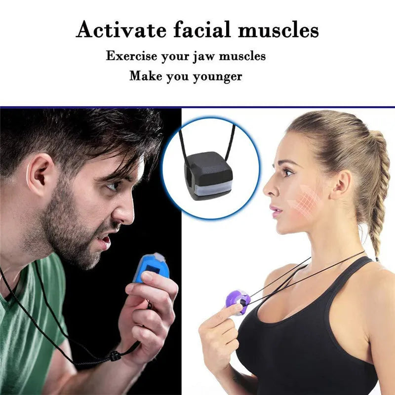 Silica Gel Face Fitness Ball Jaw Exerciser Facial Toner