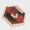 Colorful 3D Wooden Tangram Puzzle for Kids