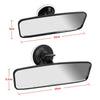 Large Wide-Angle Rearview Mirror with 360° Rotation Capability - Adjustable Suction Cup