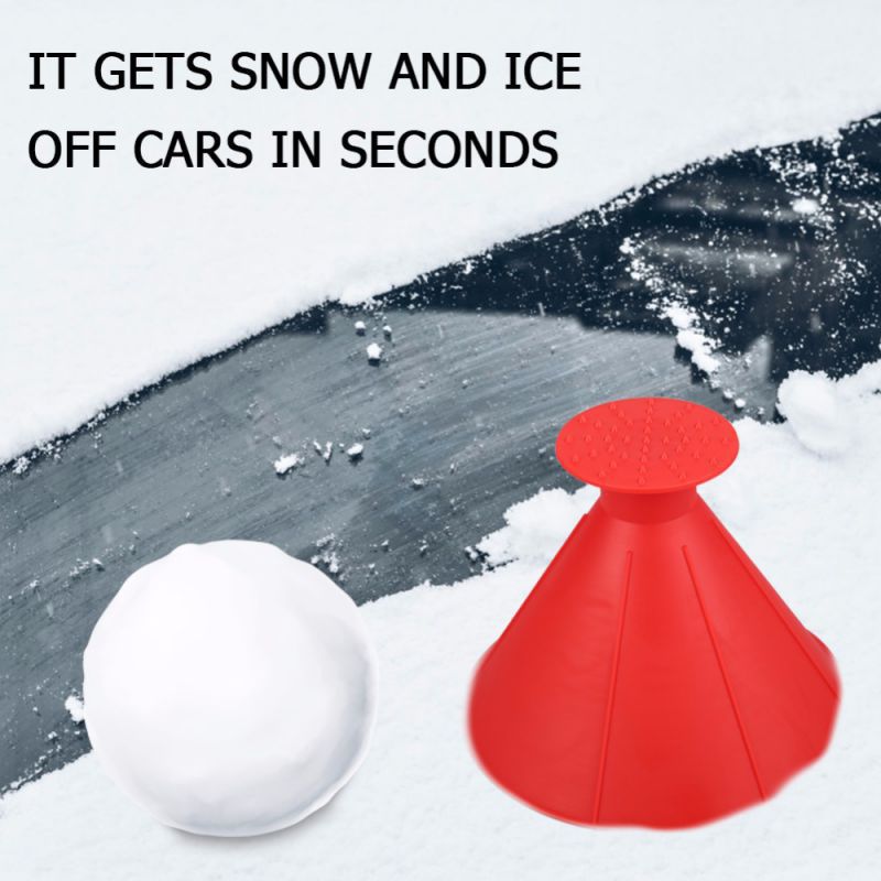 2022 New Car Ice Scraper Funnel for Windshield Deicing