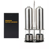 Stainless Steel Electric Salt and Pepper Mill - 2 Piece Set