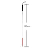360° Rotating Wheel Blind Guide Cane with White Head - Folding Aluminum Alloy Stick