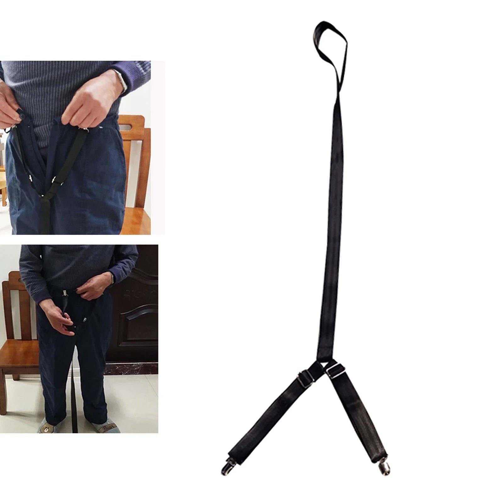 Clip and Pull Dressing Aid Strap - Adjustable Pants Assist for Elderly and Handicap
