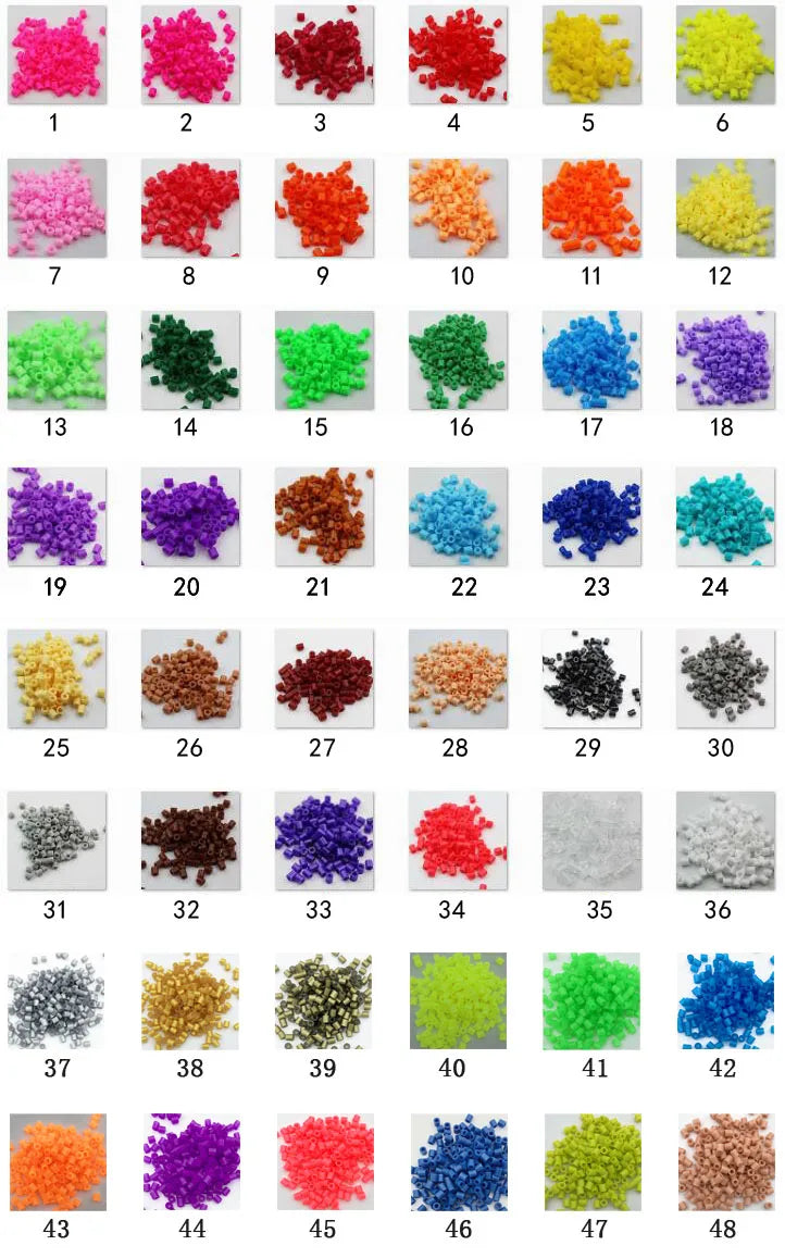 500 PCS 5mm Perler Iron Beads DIY Educational Toy