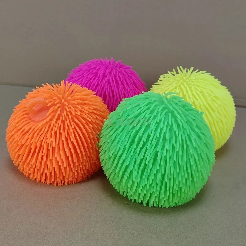 Densely Hairy Vent Ball with Light - Children's Soft Toy