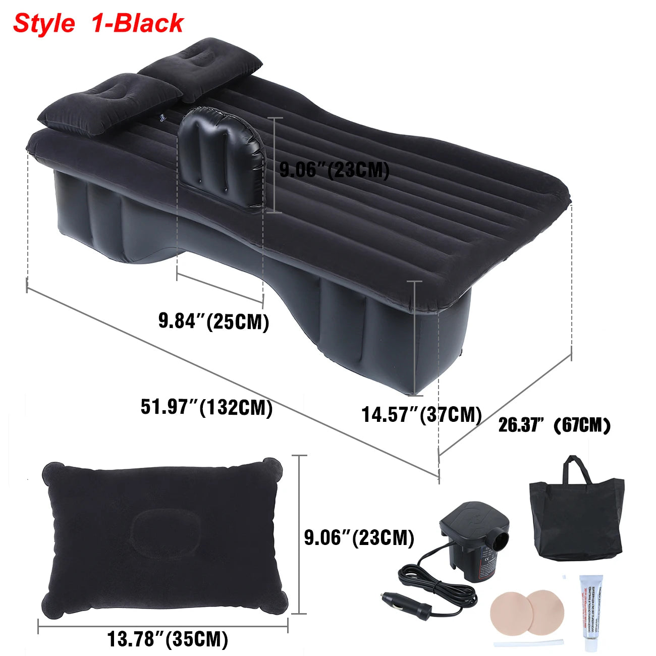 Samger Car Inflatable Bed with Electric Pump - Ideal for Travel, Rest, and Camping