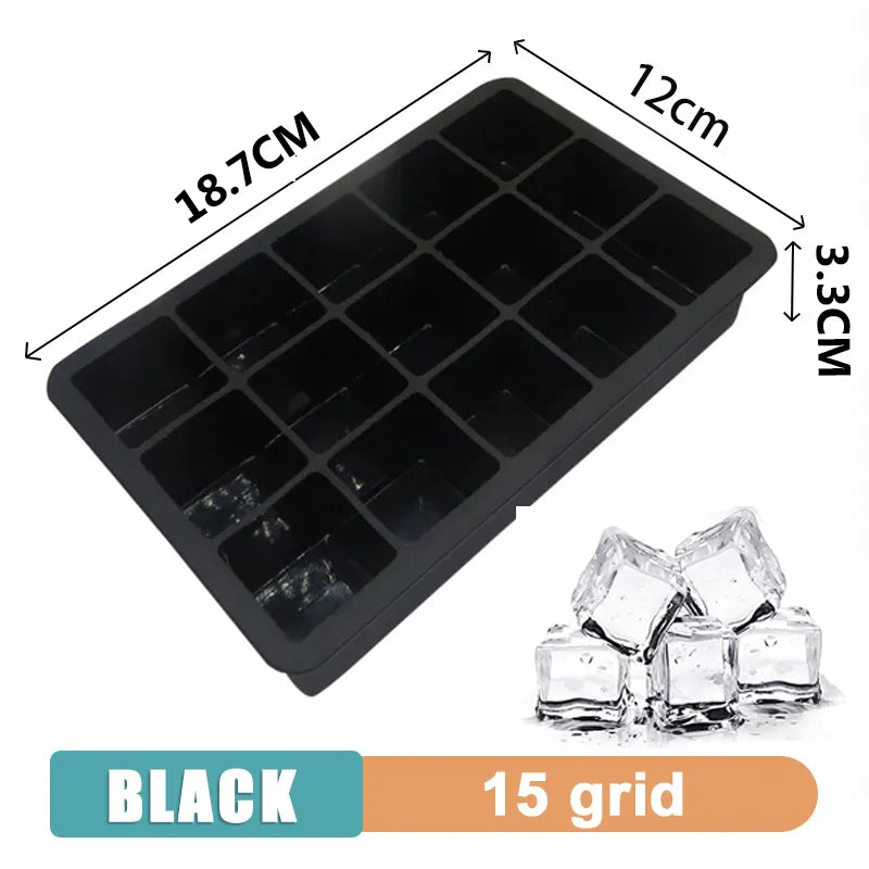Large Silicone Ice Cube Tray with Multiple Grids