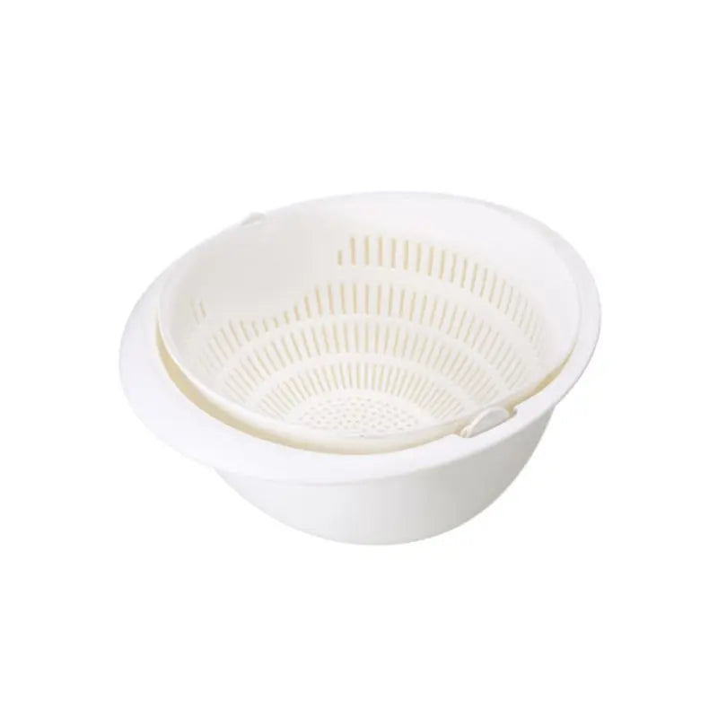 SwivelFresh Duo: Removable Double Layer Fruit and Vegetable Washing Tray