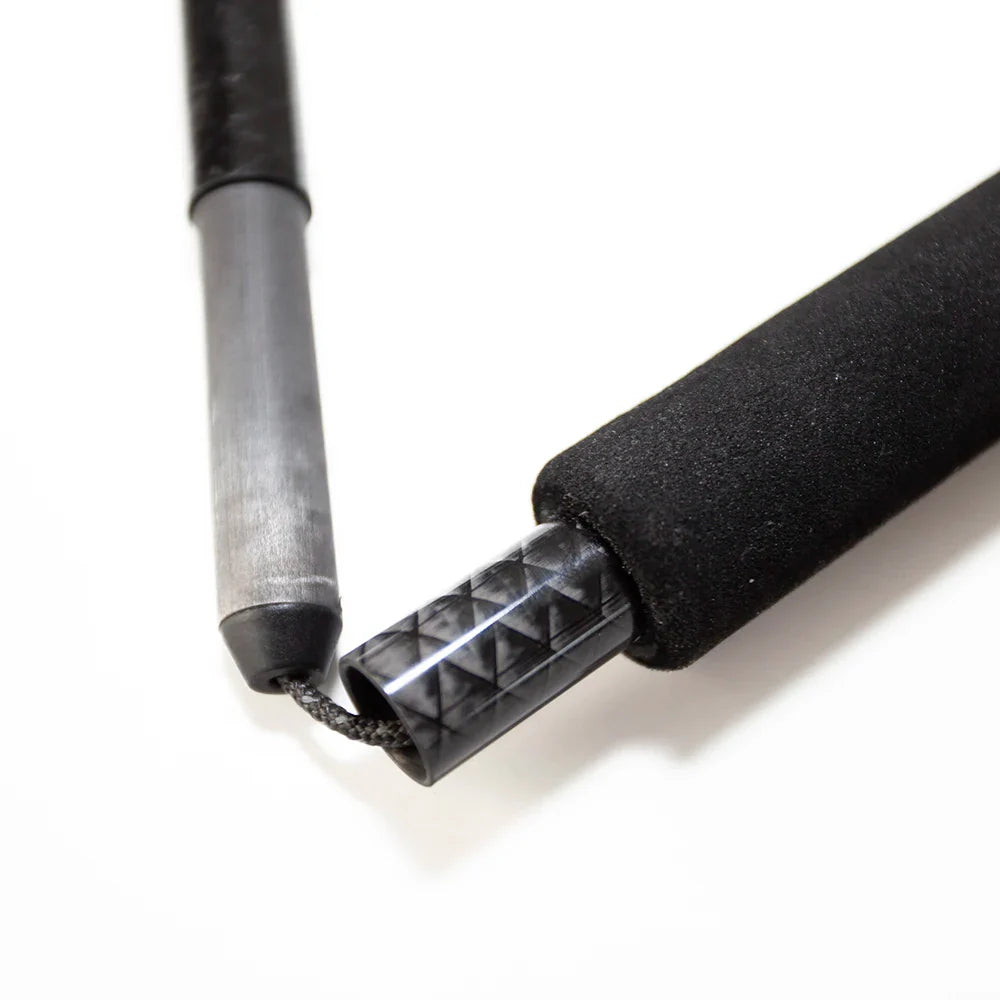 Carbon Fiber Trekking Poles with Diamond Twill Pattern - Portable Folding Hiking Sticks
