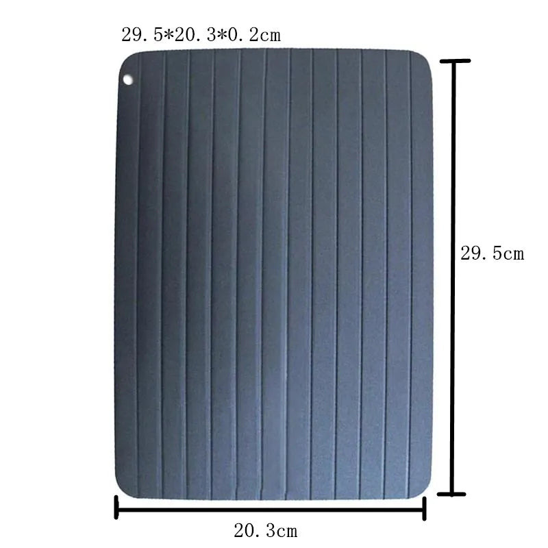 Aluminum Fast Defrost Tray - Quick Thawing Kitchen Board
