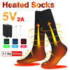 Rechargeable Heated Socks for Winter Sports - 4000mah-Black