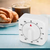 White Novelty 60-Minutes Mechanical Kitchen Timer