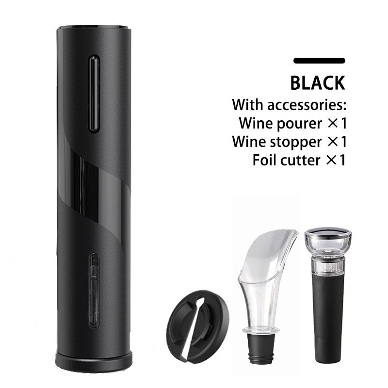 Electric Wine Corkscrew + FREE Stand, Decanter & Stopper