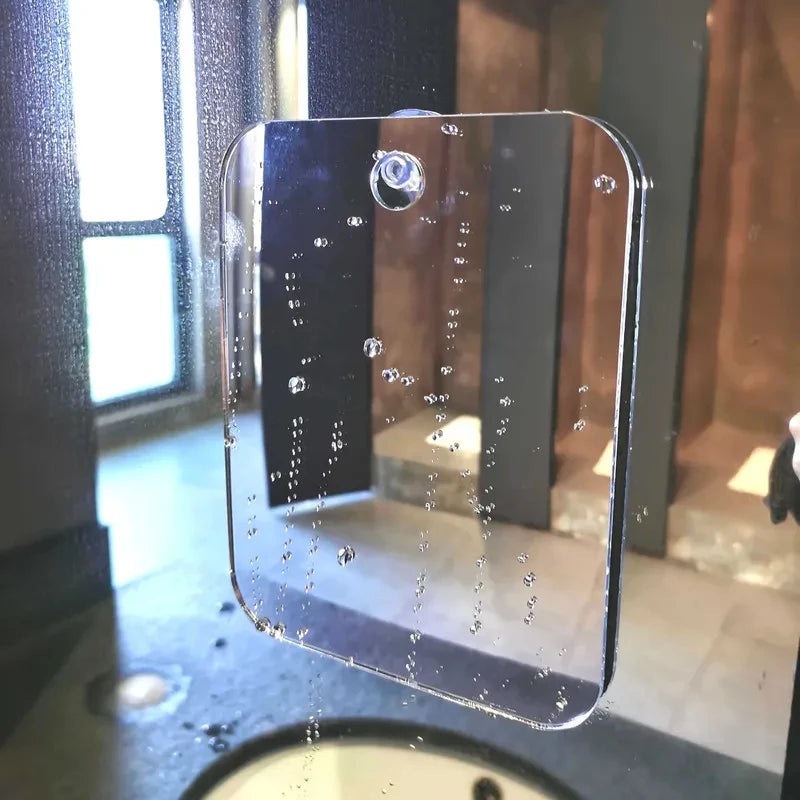 Acrylic Wall Suction Shower Mirror