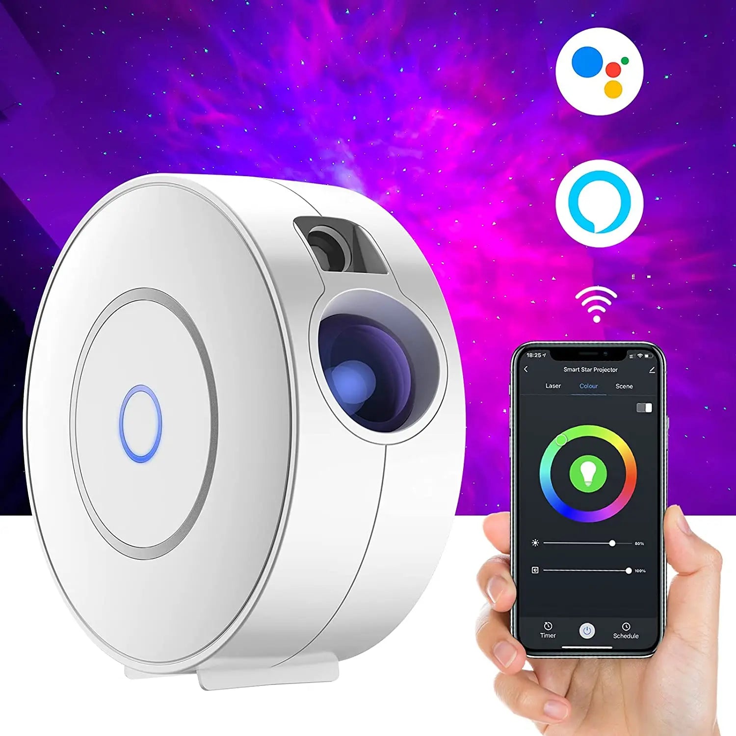 WiFi Smart Star Projector with Voice and App Control