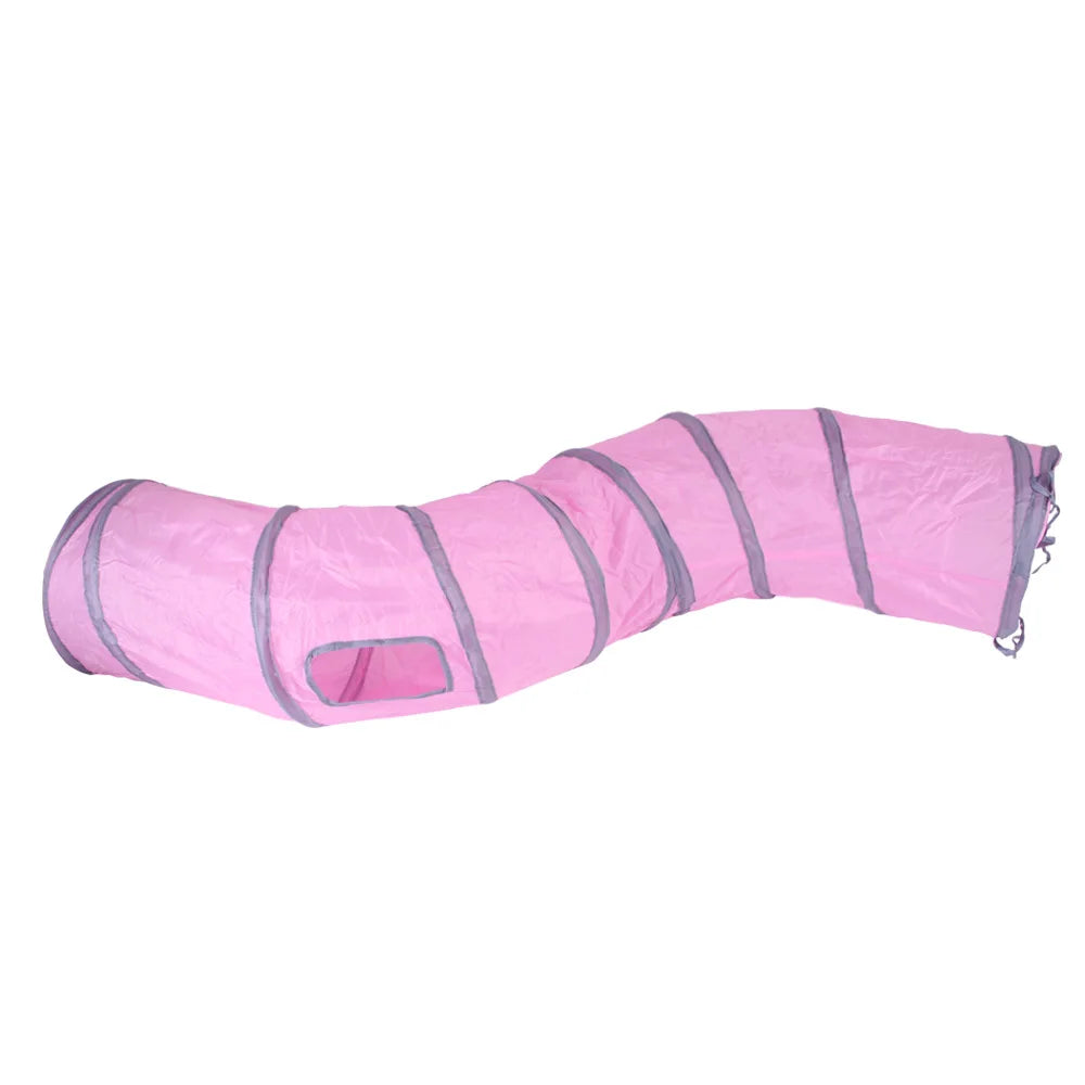 Kitty Tunnel Tube Pet Toy with Peek Hole