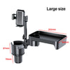 Dual Cup Holder Expander Tray with Phone Holder for Car Seats