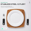 5-Piece Set of Anti-Shake Tableware for Disabled and Elderly - Tremble-Proof Cutlery