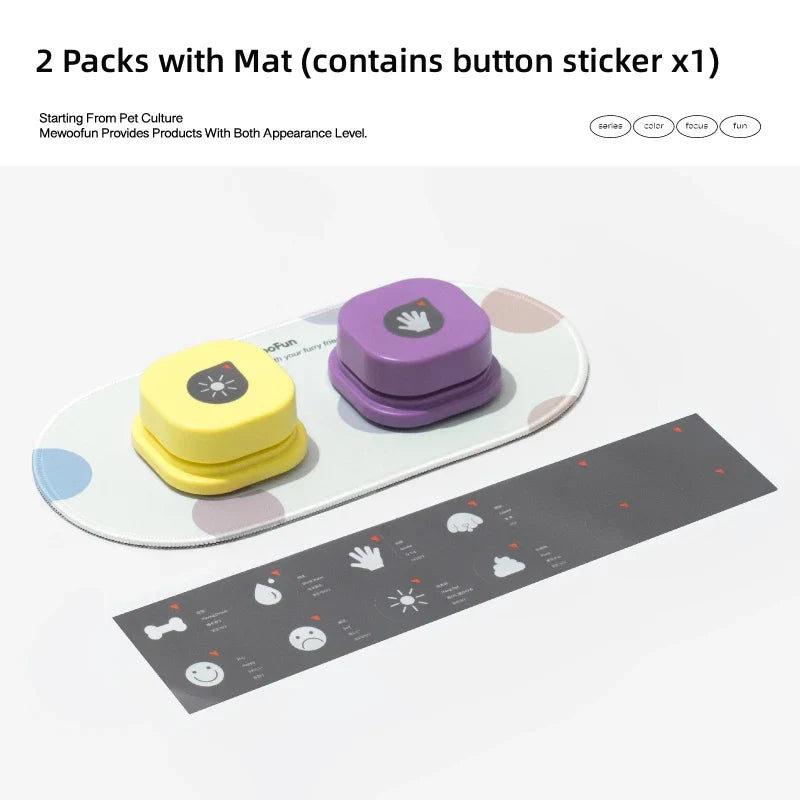 Voice Recording Dog Buttons for Training and Communication