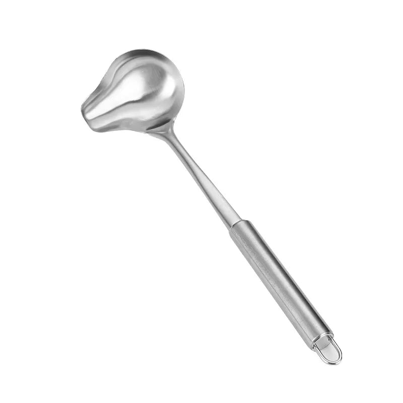 Stainless Steel Duck Mouth Shaped Hot Pot Soup Ladle Spoon