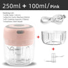 Electric Mini Food Chopper - USB Portable Kitchen Gadgets for Garlic, Meat, and Vegetables