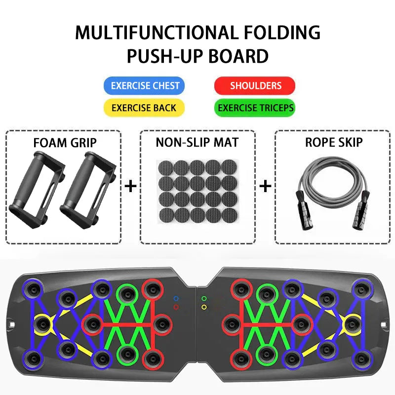 Portable Push-Up Board Set for Full-Body Training