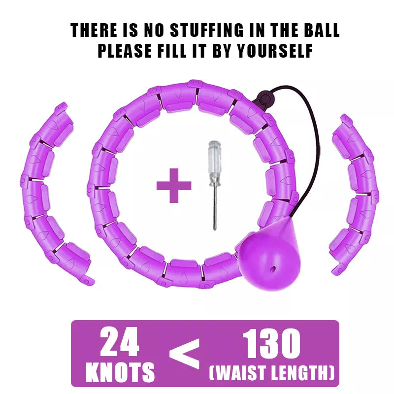 Adjustable Weighted Slimming Hoop for Abdominal Exercise at Home