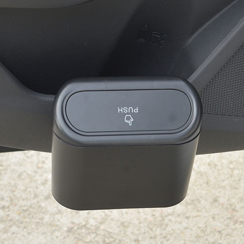 Hanging Car Trash Bin - Vehicle Garbage Storage Box