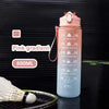 800ML Motivational Sports Water Bottle with Time Marker