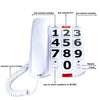 Corded Big Button Telephone for Seniors - Visually Impaired Landline Phone