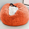 Soft and Warm 180x90cm Fur Bean Bag Bed Cover for Comfortable Living Room Furniture