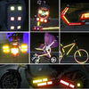 6-Piece Reflective Car Warning Sticker Set for Various Models
