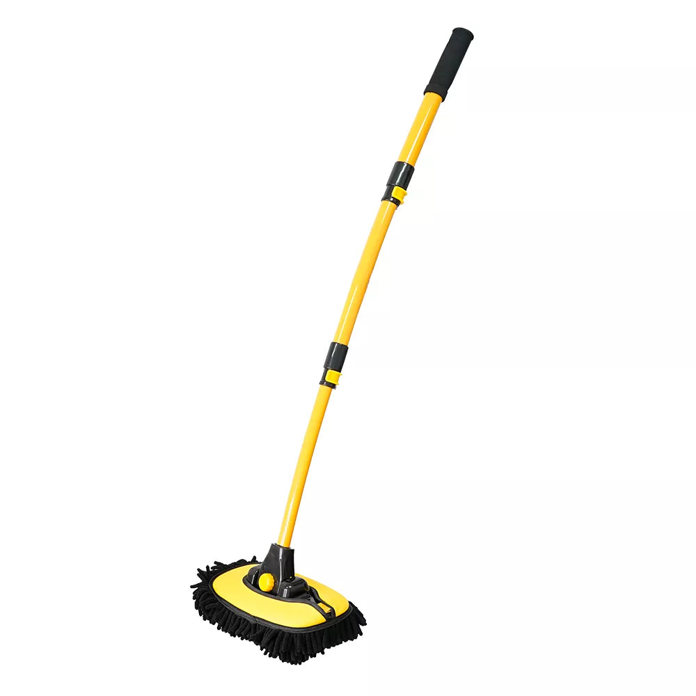 Telescopic Long Handle Car Cleaning Brush with Super Absorbent Chenille Bristles