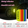 6-Piece Reflective Car Warning Sticker Set for Various Models