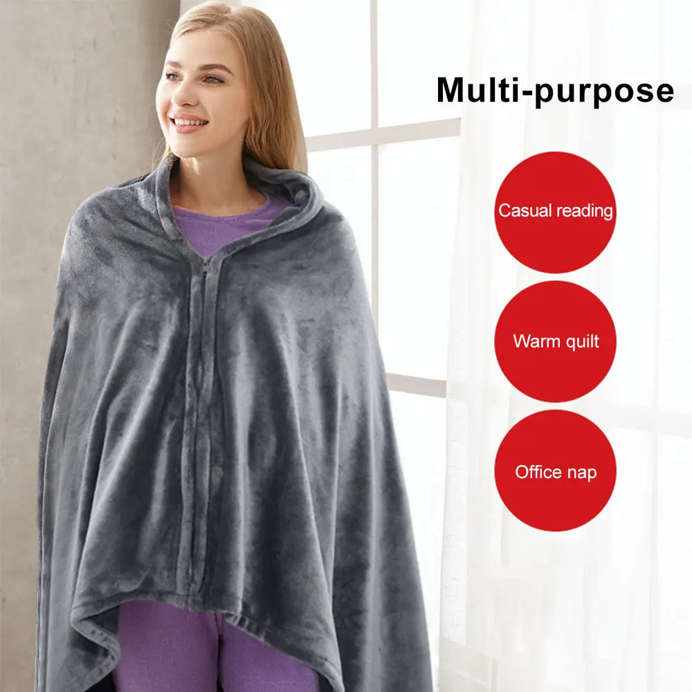 Electric Heated Shawl Blanket with 3 Heat Settings