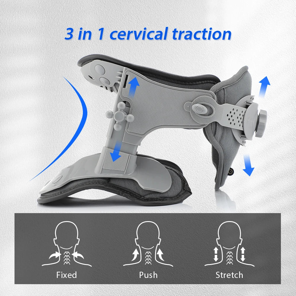 Cervical Neck Correction Kit with Heat Massager
