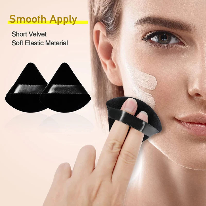 6-Piece Velvet Makeup Sponges for Face and Eyes
