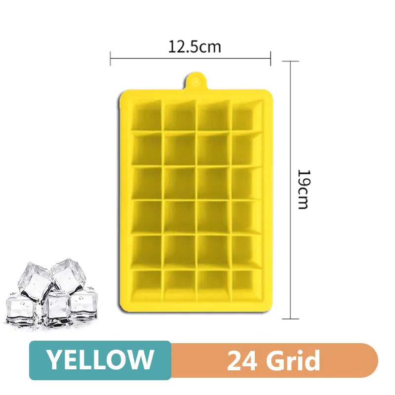 Large Silicone Ice Cube Tray with Multiple Grids