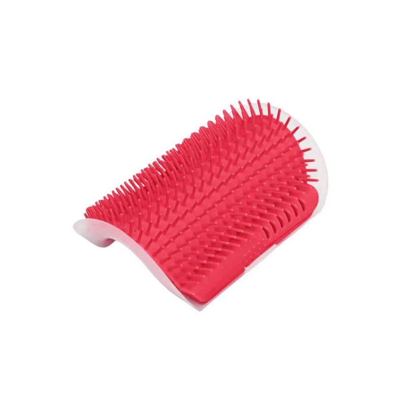 Pet Grooming Combo: Cat Scratcher Massager and Hair Removal Brush
