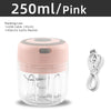 Electric Mini Food Chopper - USB Portable Kitchen Gadgets for Garlic, Meat, and Vegetables