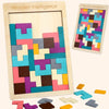 3D Wooden Puzzle Toy for Children - Color and Shape Cognition Brain Game