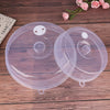 Plastic Microwave Food Cover - Clear Lid with Vent for Kitchen