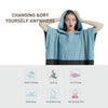 Quick-Dry Microfiber Surf Poncho Towel for Adults