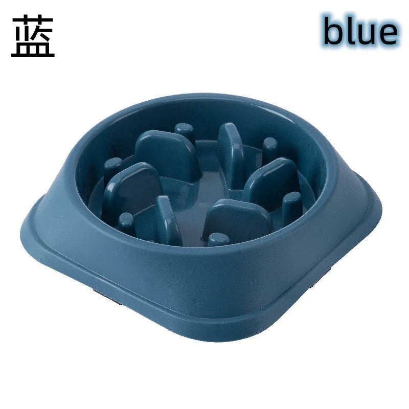 Anti-Choking Slow Food Bowl for Pets - Multiple Colors and Shapes