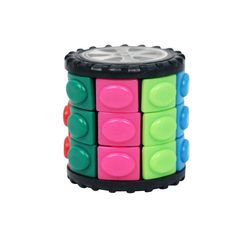 3D Cylinder Magic Cube Anti-Stress Fidget Toy for Anxiety