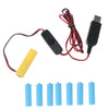4 AAA Dummy Battery Adapter with USB Power Supply Cable