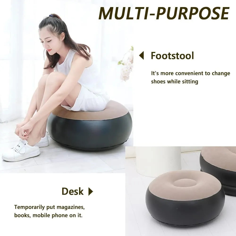 Inflatable Lazy Bean Bag Sofa Cover - High-Quality Living Room Lounger