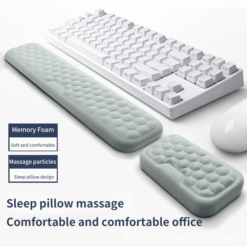 Ergonomic Keyboard and Mouse Wrist Rest for Office Comfort