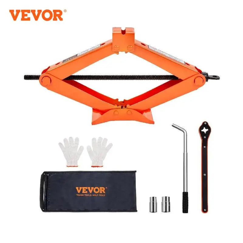 VEVOR 2.5 Ton Scissor Car Jack with 3.7"-17.1" Lifting Range