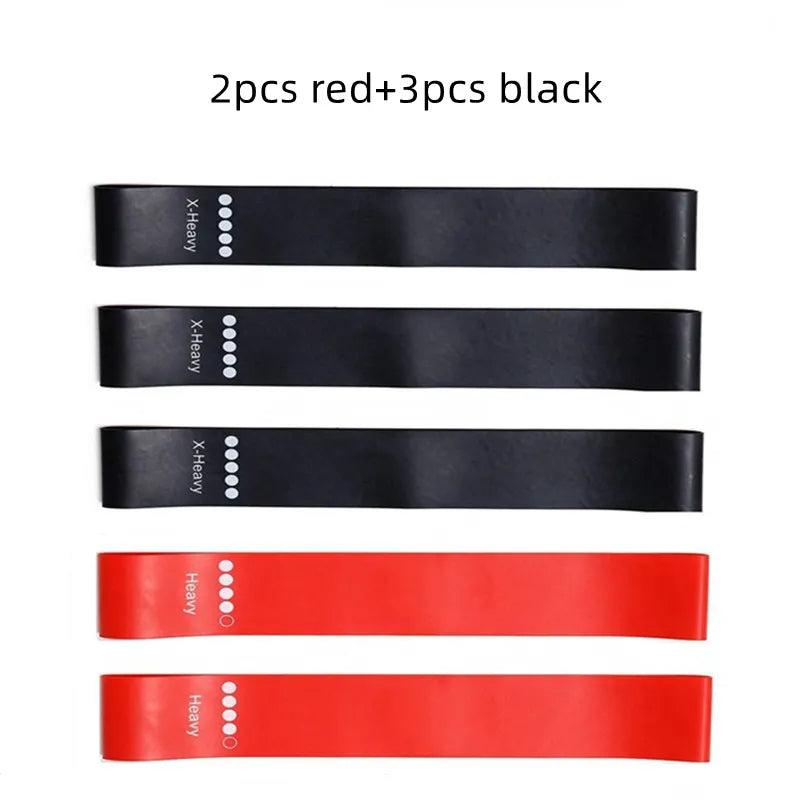 5-Piece Yoga Resistance Rubber Bands Set